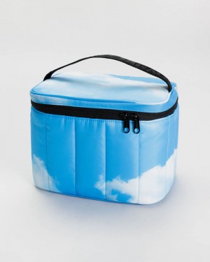 Bolsa De Almuerzo Baggu Puffy Azules Blancas | 156948-ZXY