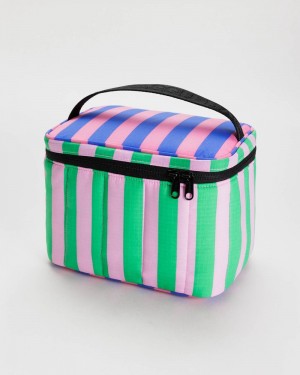 Bolsa De Almuerzo Baggu Puffy Rosas Verde | 591437-TDQ