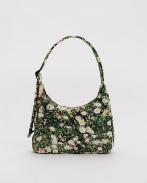 Bolsa De Hombro Baggu Mini Nylon Verde | 521678-OPF