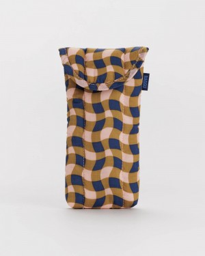 Bolsa Estuche Baggu Puffy Glasses Sleeve Marrones | 692581-TJI