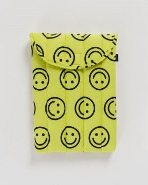 Bolsa Estuche Baggu Puffy Laptop Sleeve 13"/14" Amarillo | 475126-NFM