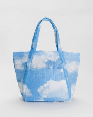 Bolso Tote Baggu Cloud Azules Blancas | 259183-CMU