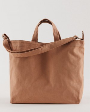 Bolso Tote Baggu Horizontal Duck Marrones | 035824-NEM