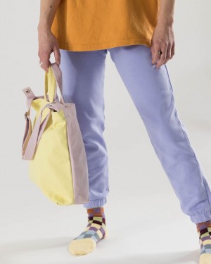 Bolso Tote Baggu Horizontal Duck Moradas | 785643-LYP