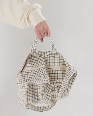 Bolso Tote Baggu Horizontal Zip Duck Beige | 761423-JFU