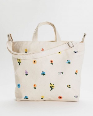 Bolso Tote Baggu Horizontal Zip Duck Blancas | 043789-VYE