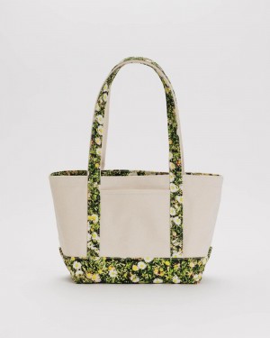 Bolso Tote Baggu Small Heavyweight Lona Verde | 067215-ETS