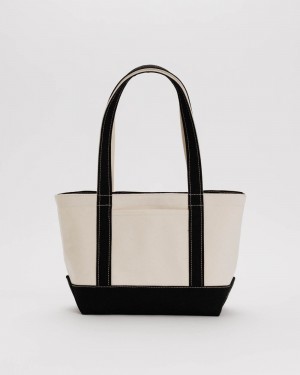 Bolso Tote Baggu Small Heavyweight Lona Negras | 410527-DSV
