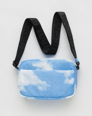 Bolsos Cruzados Baggu Camera Azules Blancas | 537281-XUD