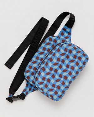 Bolsos Cruzados Baggu Fanny Pack Azules | 013692-UDL