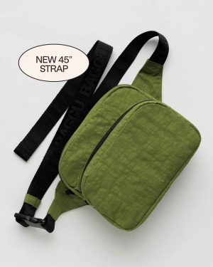 Bolsos Cruzados Baggu Fanny Pack Verde Oliva | 628345-HLS