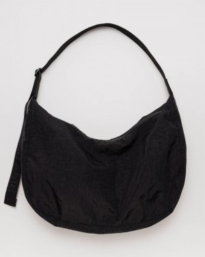 Bolsos Cruzados Baggu Large Nylon Crescent Negras | 693521-XRY