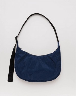 Bolsos Cruzados Baggu Medium Nylon Crescent Azul Marino | 237964-WPE