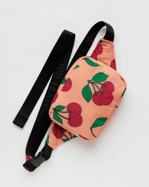 Bolsos Cruzados Baggu Puffy Fanny Pack Coral | 941568-WTN