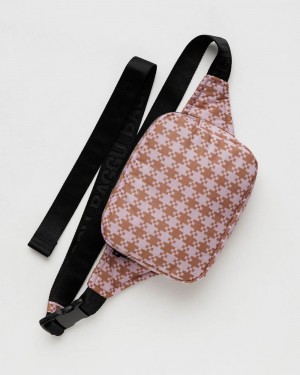 Bolsos Cruzados Baggu Puffy Fanny Pack Rosas | 473952-BSK