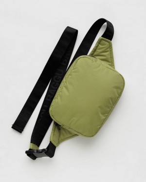 Bolsos Cruzados Baggu Puffy Fanny Pack Verde Oliva | 429831-MFZ
