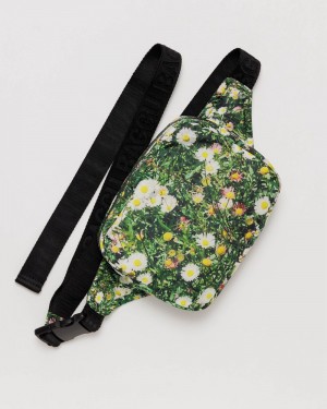 Bolsos Cruzados Baggu Puffy Fanny Pack Verde | 359046-IXJ