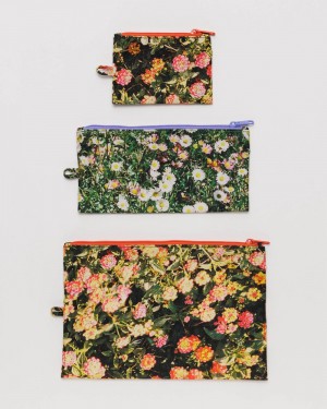 Bolsos De Viaje Baggu Flat Pouch Set Multicolor | 284096-HPD