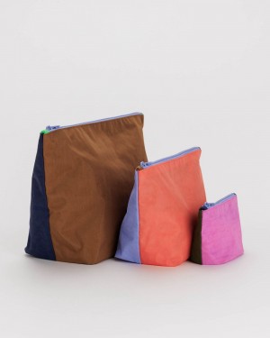 Bolsos De Viaje Baggu Go Pouch Set Multicolor | 840523-XNW