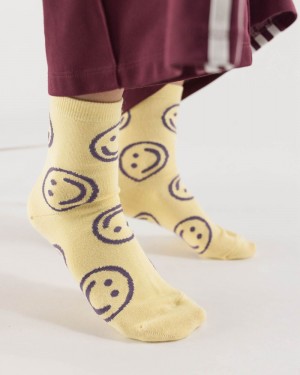 Calcetines Baggu Crew Amarillo | 319407-SIV