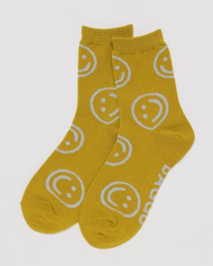 Calcetines Baggu Crew Amarillo | 490327-XFY