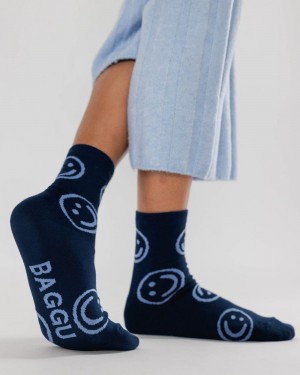 Calcetines Baggu Crew Azul Marino | 048769-DRL