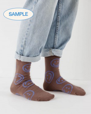 Calcetines Baggu Crew Marrones | 946235-WVO