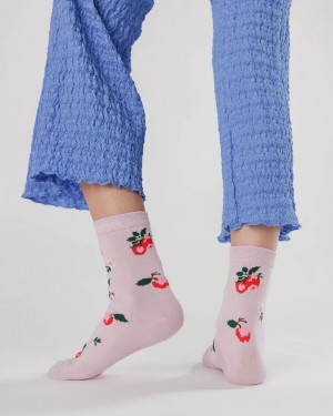 Calcetines Baggu Crew Rosas | 758930-CJK