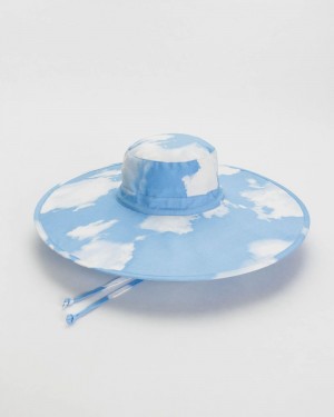 Sombreros Baggu Packable Sun Azules Blancas | 792143-ZLP