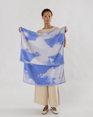 Toalla Baggu Bath Azules Blancas | 837916-IUR