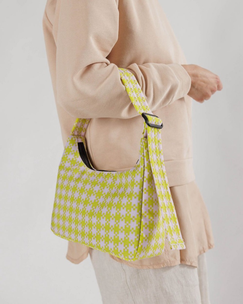 Bolsa De Hombro Baggu Mini Nylon Amarillo | 684095-QJI