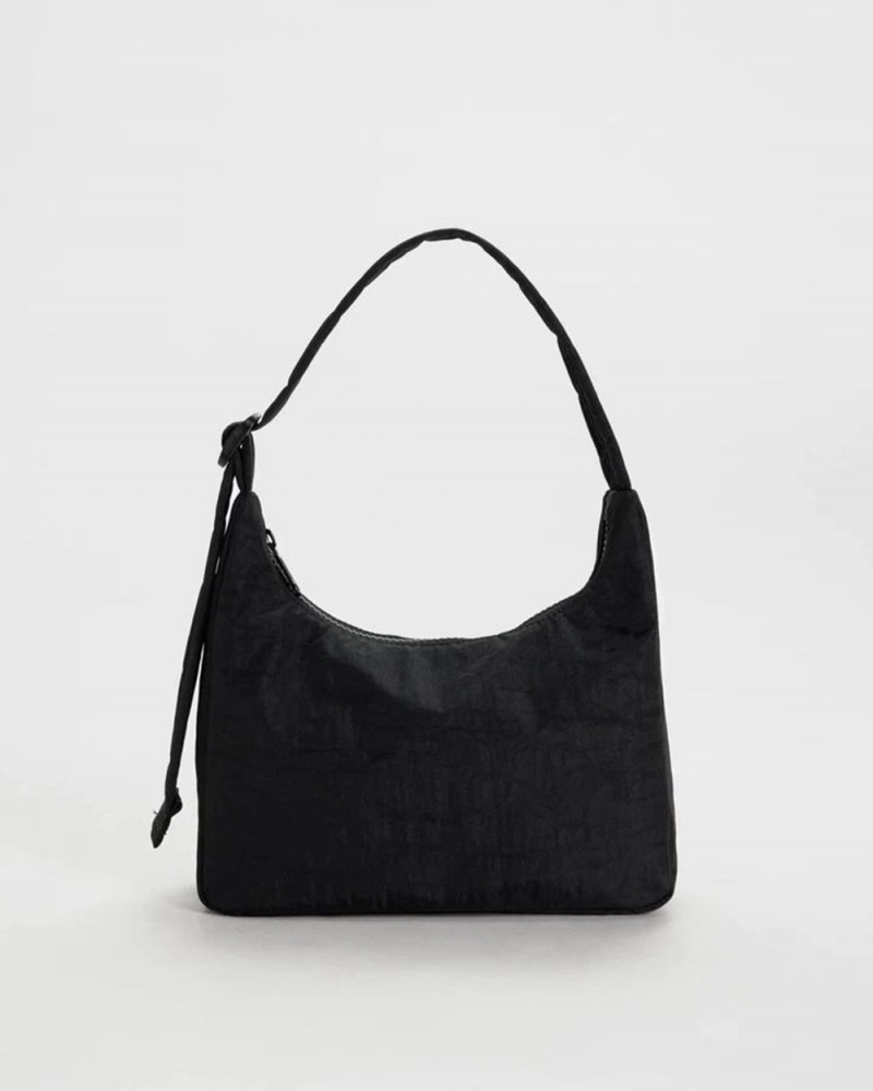 Bolsa De Hombro Baggu Mini Nylon Negras | 568031-QEO