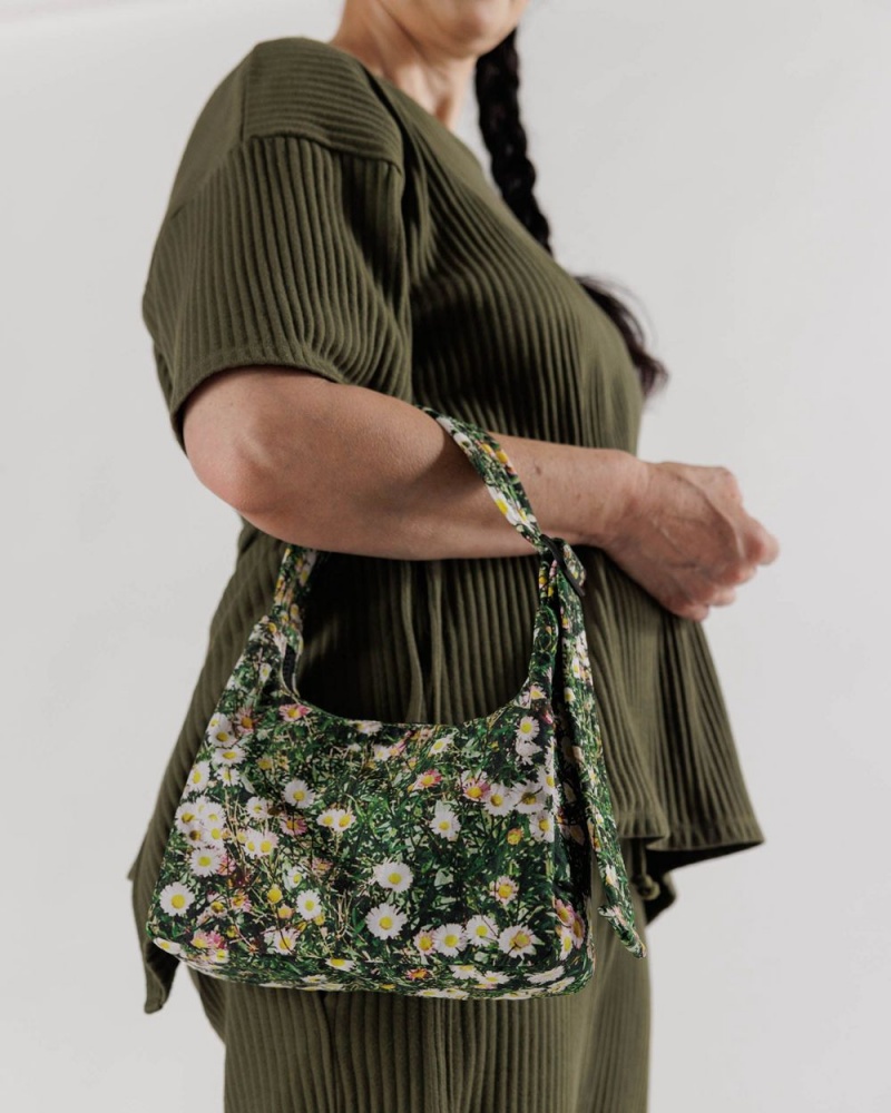 Bolsa De Hombro Baggu Mini Nylon Verde | 521678-OPF