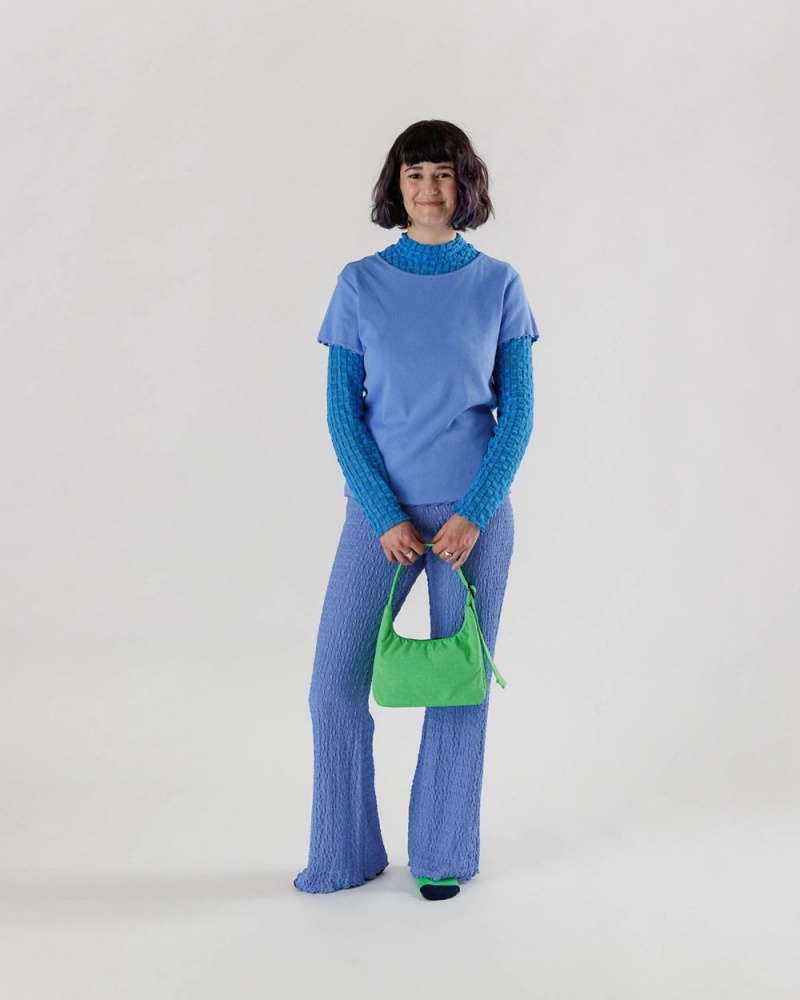 Bolsa De Hombro Baggu Mini Nylon Verde | 723619-TUG