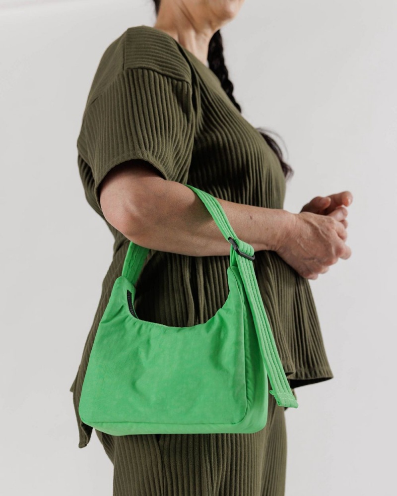 Bolsa De Hombro Baggu Mini Nylon Verde | 723619-TUG