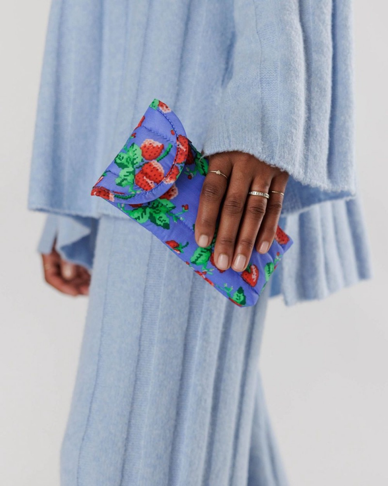 Bolsa Estuche Baggu Puffy Glasses Sleeve Azules | 760925-BGF
