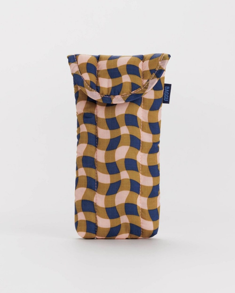 Bolsa Estuche Baggu Puffy Glasses Sleeve Marrones | 692581-TJI