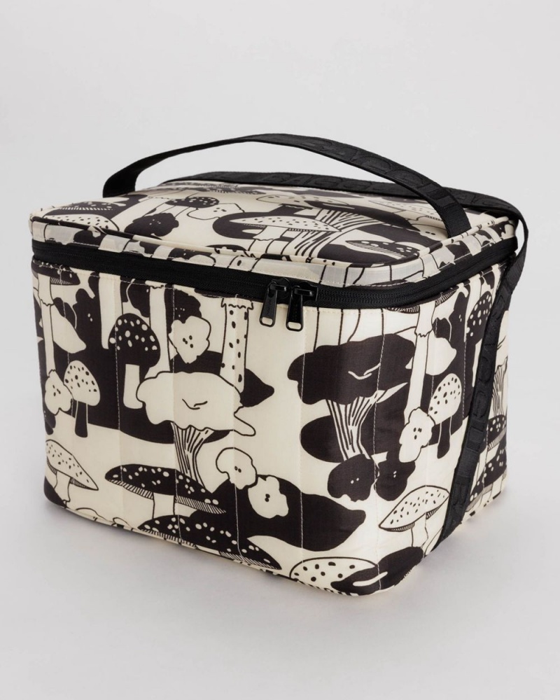 Bolsa Nevera Baggu Puffy Blancas Negras | 817425-CHV