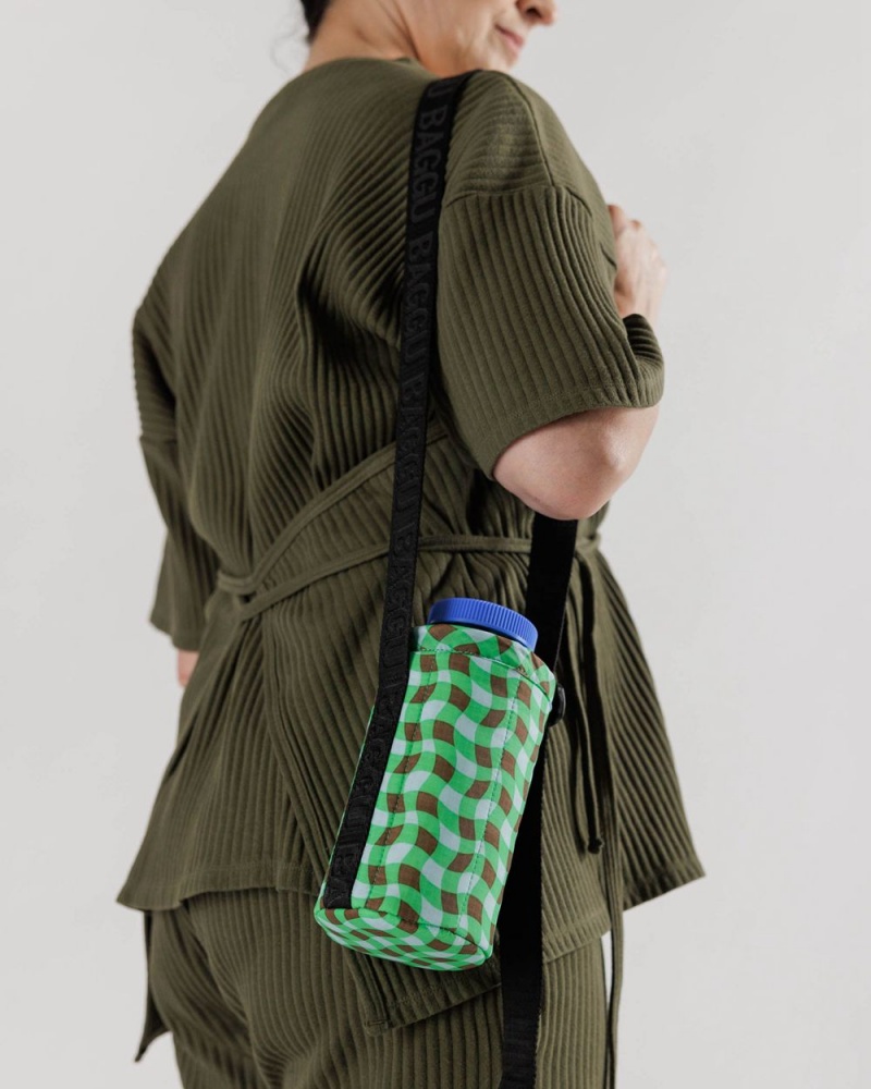 Bolsa Outdoor Baggu Puffy Agua Bottle Sling Verde | 708136-IAV