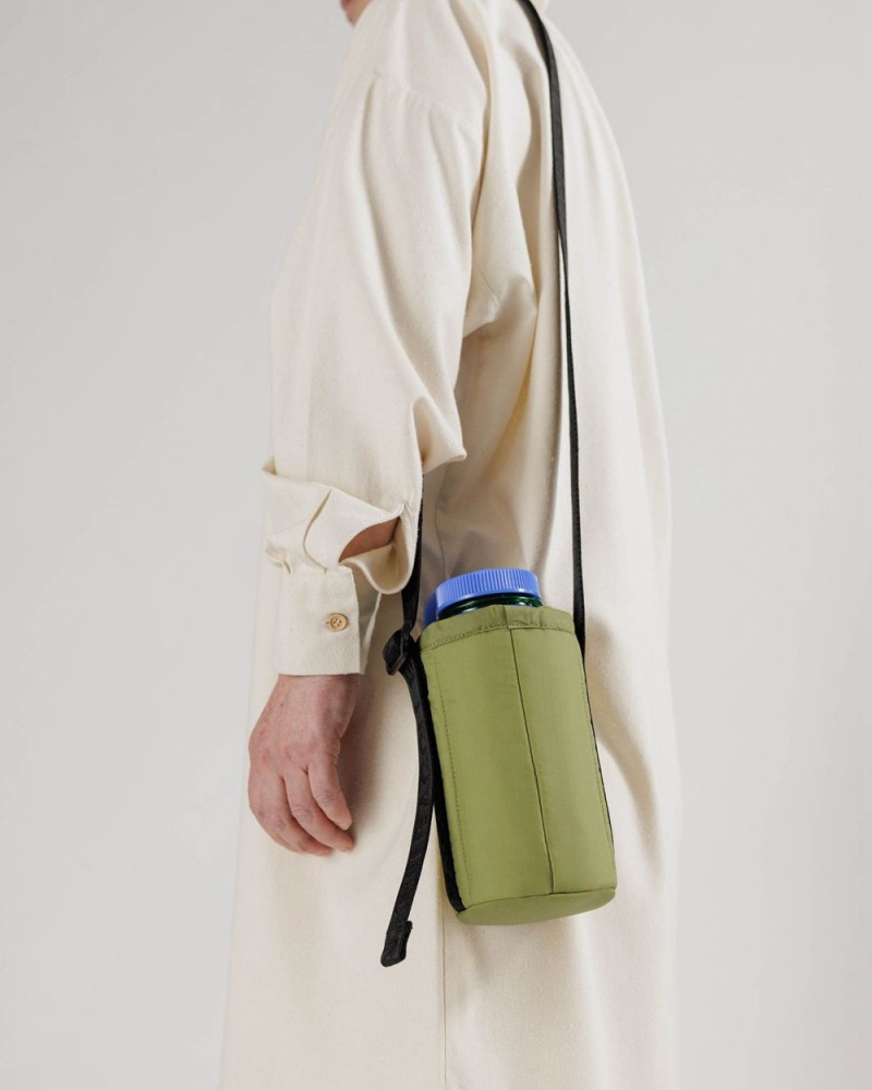 Bolsa Outdoor Baggu Puffy Agua Bottle Sling Verde Oliva | 574862-CJN