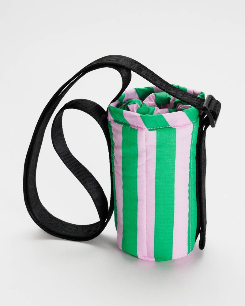 Bolsa Outdoor Baggu Puffy Agua Bottle Sling Rosas Verde | 594682-BTD