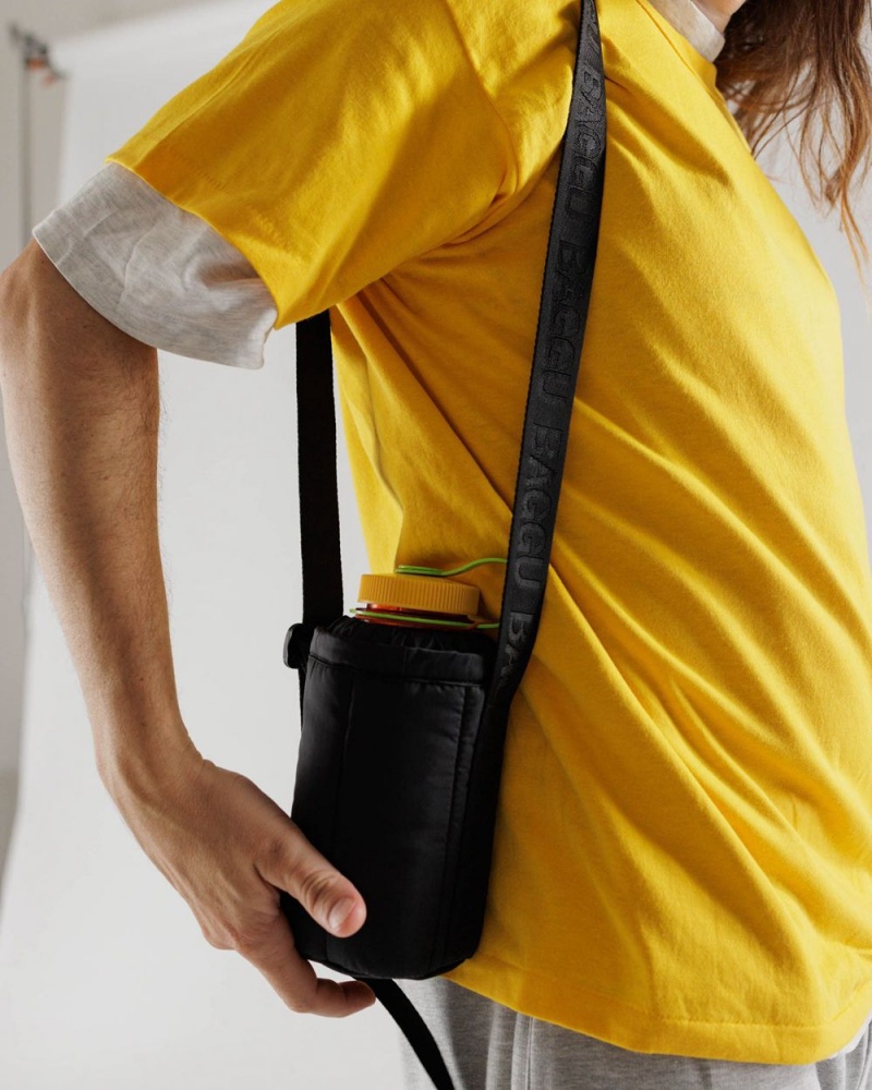 Bolsa Outdoor Baggu Puffy Agua Bottle Sling Negras | 609174-WVP
