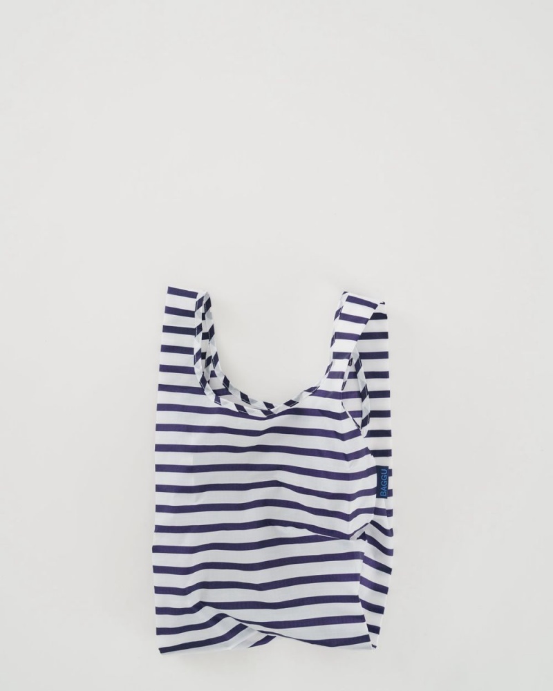 Bolsa Reutilizable Baggu Baby Azules Blancas | 057124-YNU