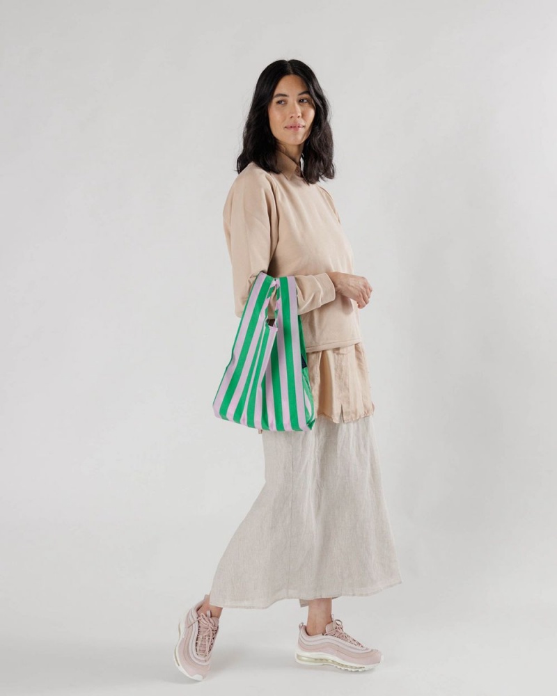 Bolsa Reutilizable Baggu Baby Rosas Verde | 432509-JHF