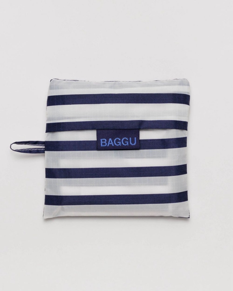 Bolsa Reutilizable Baggu Standard Azul Marino Blancas | 301965-FPQ
