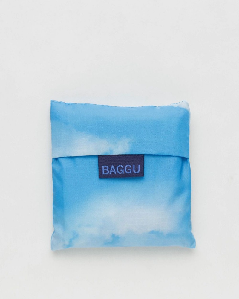 Bolsa Reutilizable Baggu Standard Azules Blancas | 634180-GBY