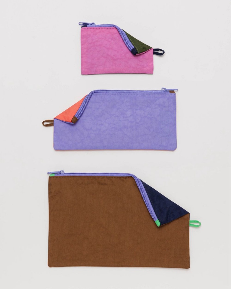 Bolso Pequeño Baggu Flat Pouch Set Multicolor | 365890-REC
