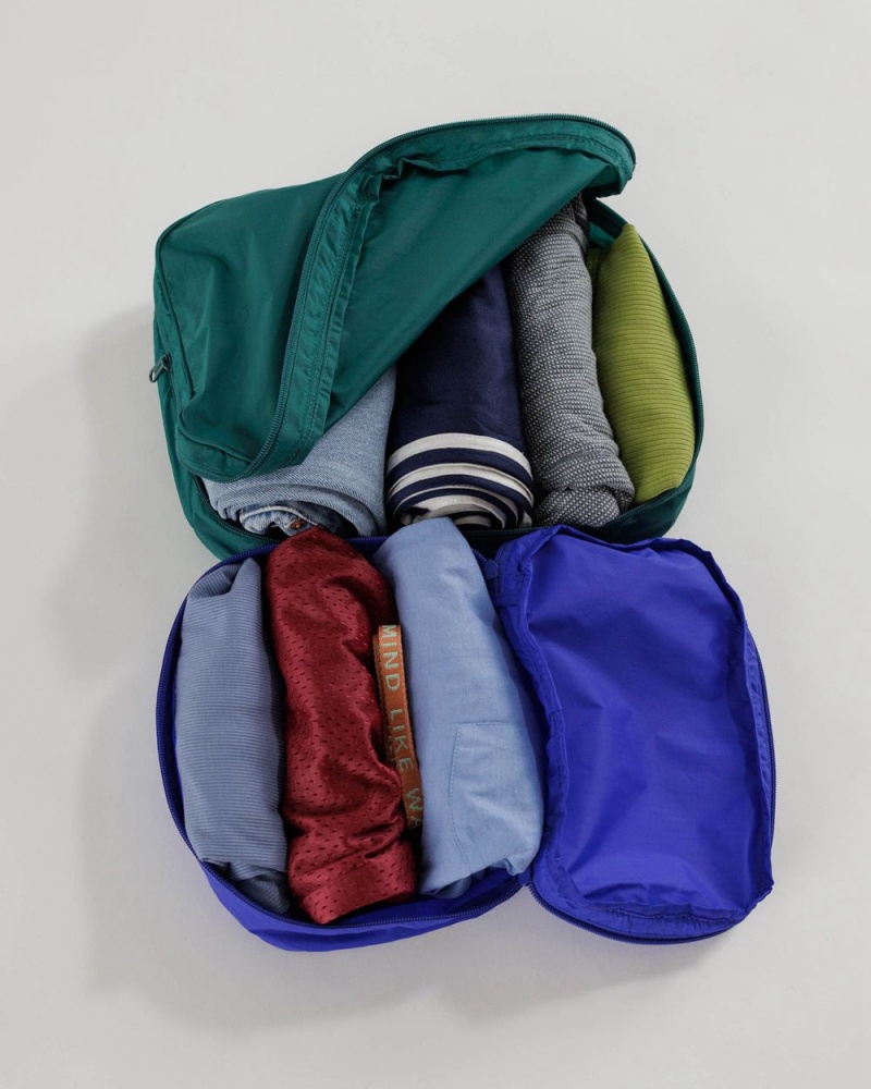 Bolso Pequeño Baggu Packing Cube Set Azules Verde | 235698-ABD