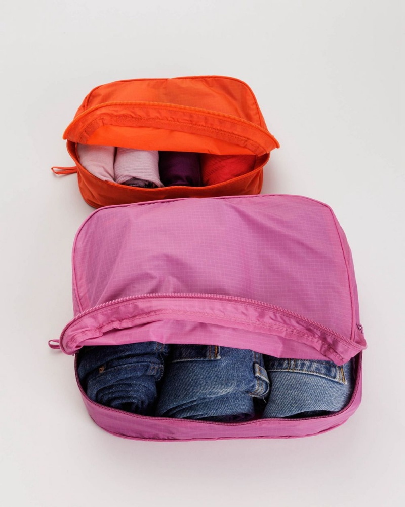 Bolso Pequeño Baggu Packing Cube Set Rosas Rojas | 928405-NJZ