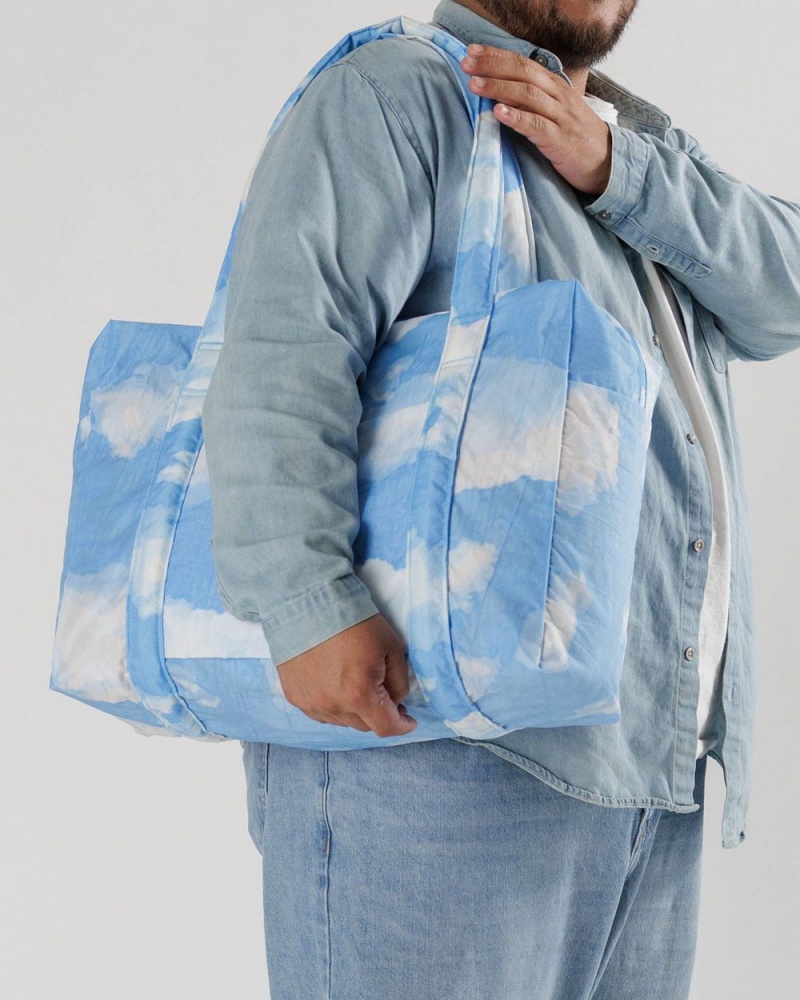 Bolso Tote Baggu Cloud Carry-on Azules Blancas | 401298-NGU